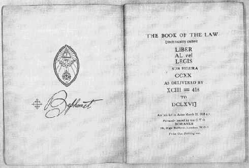 alisatir crowley's book of law