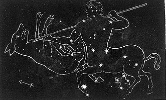 Centaurus, the Centaur. from Coelum stellatum Christoph. Semler, Magdeburg, 1731