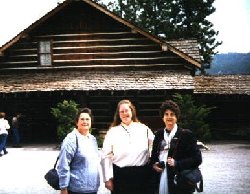 [Photo: Vicki, Karen and Valerie at the ranch]