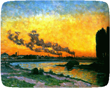 Sunset at Ivry 1873