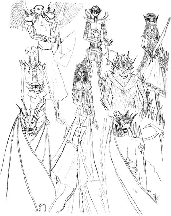 Nine Planeborne Creatures