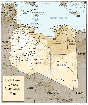 Small map of Libya