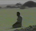 Brother Qadhafi praying in the desert