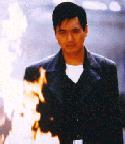 Contemplating the urban jungle...Chow Yun-Fat in The Replacement Killers