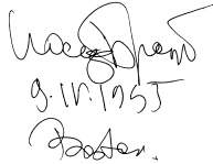 Brodsky's autograph