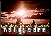 Golden Touch Award for Web Page Excellence - from the Philippines