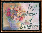 Award of Excellence from Ivy's Country Corner