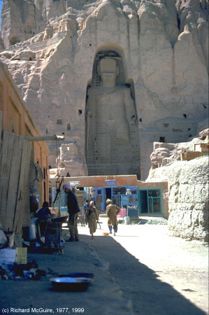 The Colossal Standing Buddha of Bamiyan, Afghanistan, which the Taliban has destroyed