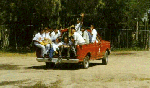 Camioneta partiendo