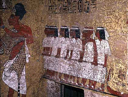 TUTANKHAMUNS FUNERAL PROCESSION RELIEF