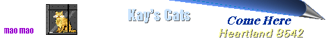 Kay's Cats - Info and lovely pics