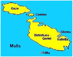 Mapa de Malta
