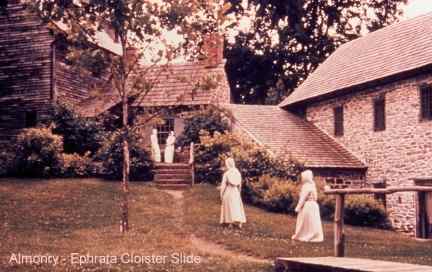 White Robes Similar to those Worn by the Brothers and Sisters of Ephrata Cloister