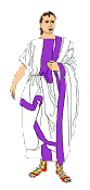 Claudius in a toga