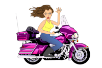 Sweet Motorcycle Lady