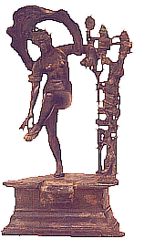 Aphrodite putting on her sandal