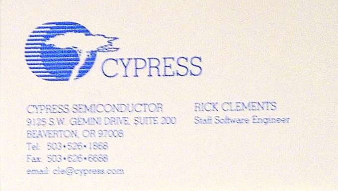 (Cypress business card)