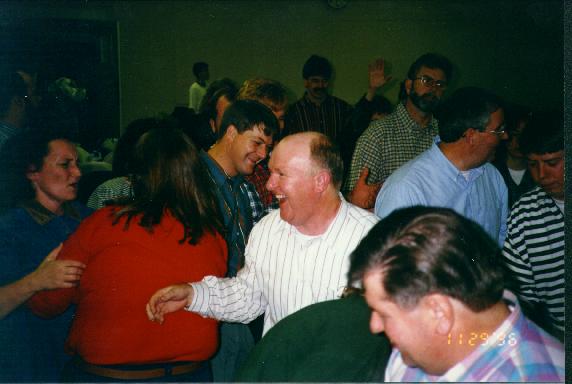 Photo of Earl Pittman & crowd