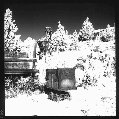 Photo of Ore Car & Mine Entrance - Horse Heaven, Oregon