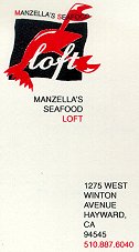 Manzella's Loft card