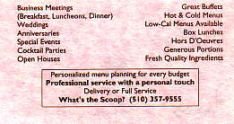 What's the Scoop biz card