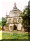 the front view of the church before painting