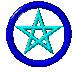 Animated Blue Pentagram
