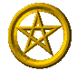 Small Gold Pentagram