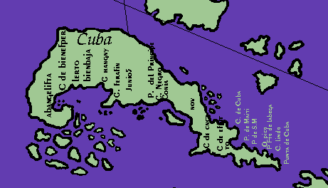 Juan de La Cosa's map of Cuba (1500)