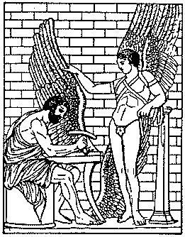 Daedalus with Icarus