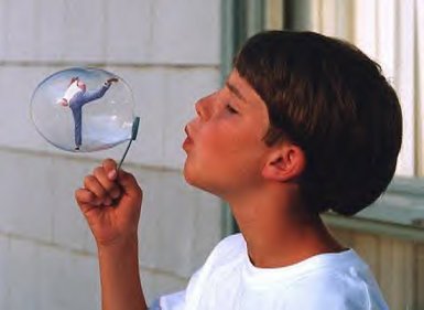 [boy and bubble]
