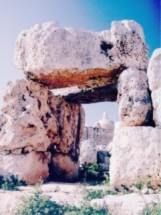 View of Mgarr Church from Trilithon Doorway