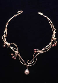 Sterling Silver and Pearl Choker