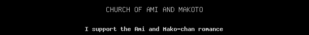Member of the Church of Ami and Makoto