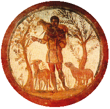 Il Buon Pastore - Catacomba SS. Pietro e Marcellino, Roma - III Secolo