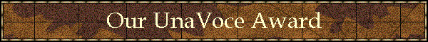 UnaVoce Award