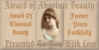 Award of Classical Beauty from Forever Yours Faithfully