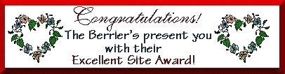 Berrier's Excellent Site Award