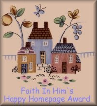 Faith In Him's Happy Homepage Award