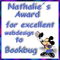 Nathalie's Award for Excellent Webdesign - from Sweden