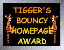 Tigger's Bouncy Homepage Award