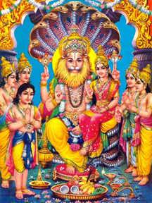 Vishnu as the avatar Lord Narasimha