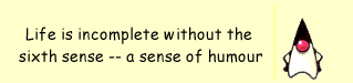 the sixth sense -- a sense of humour