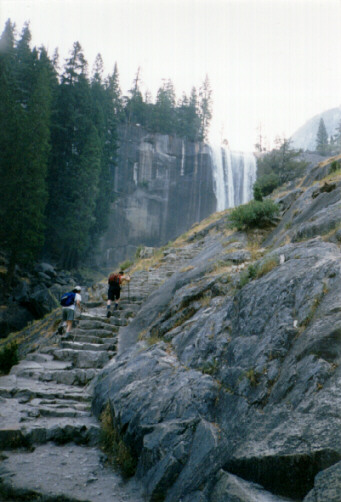 Hiking Up to Vernal Fall