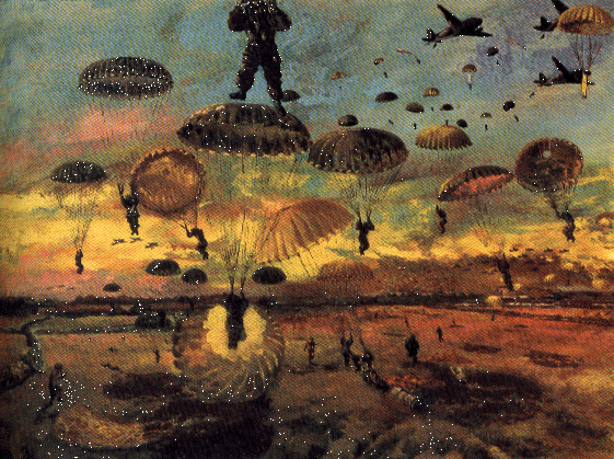 Paratroopers were first used in 1940 during Hitler's invasion of the Netherlands, Belgium, and France during World War One