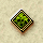 bullet diamond-shaped gold frame shiny yellow-green interior