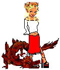 Reminded me of myself, since I'm blond and LOVE dragons!