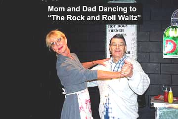 Flash Back to the 50's Mom and Dad Dancing to the Rock and Roll Waltz