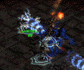 Zesty leaps onto the big bad guy's back while White Haven, Thorfin, and Phaon attempt to distract him.