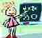Picture of Teacher at Blackboard